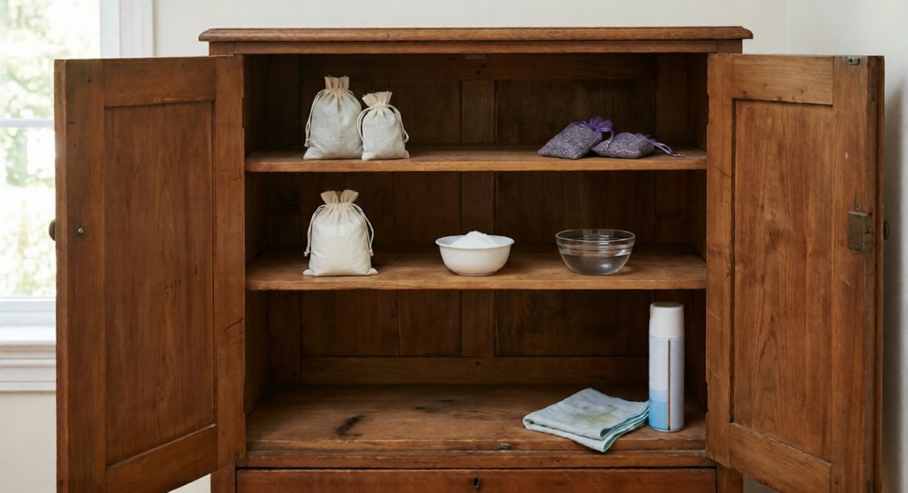 Jak usunąć zapach stęchlizny z szafy?