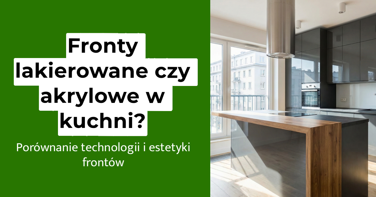 Fronty lakierowane czy akrylowe? Jakie fronty do kuchni wybrać?