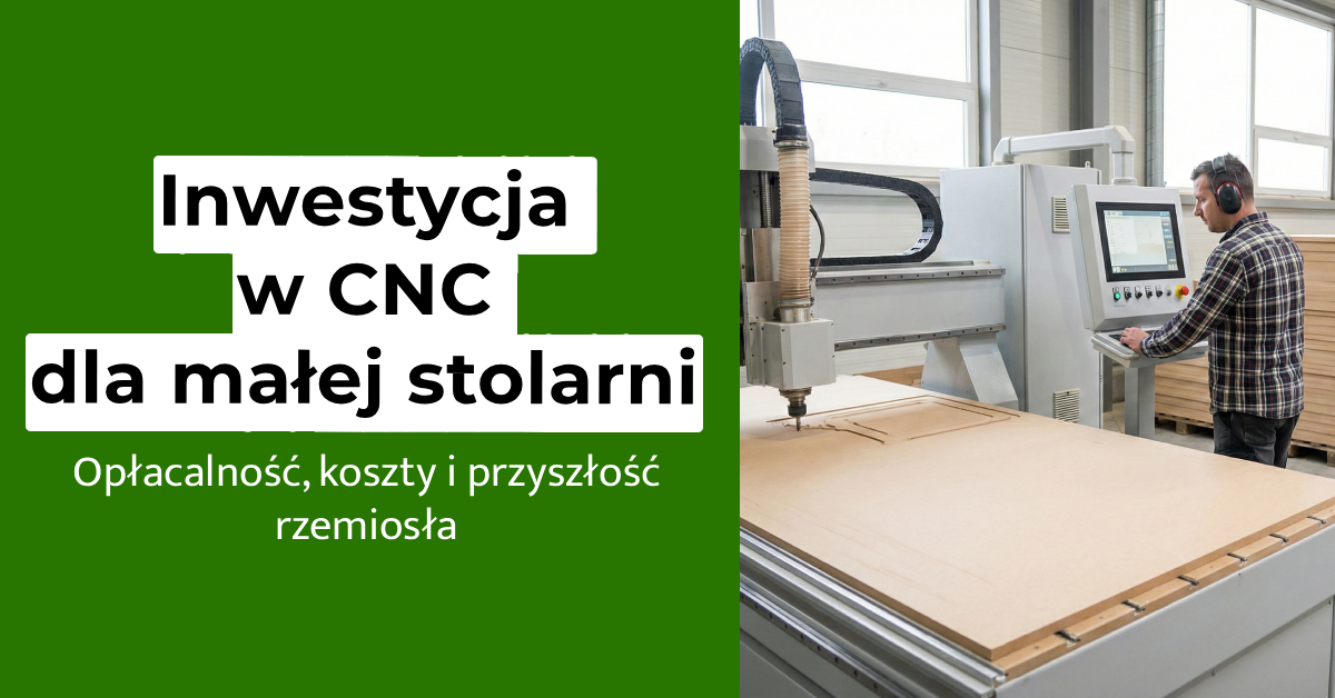 Zakup maszyny CNC dla małej stolarni w 2026: czy to się opłaca?